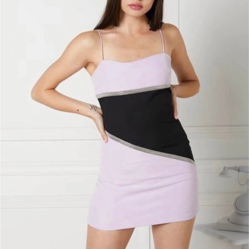 NEW EGGIE JINGLE DRESS PURPLE BLACK SILVER HOLIDAY PARTY BODYCON MINI DRESS